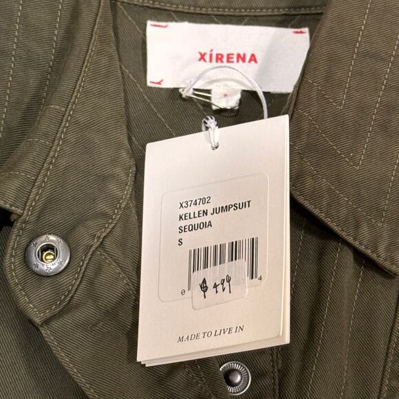 XIRENA OLIVE GREEN KELLEN JUMPSUIT - SEQUOIA SMALL - Picture 3 of 14